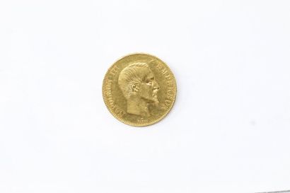 null Gold coin of 100 francs Napoleon III bare head (1858 A).

TB to APC.

Weight:...