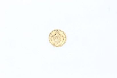 null Pièce en or de 20 francs - Leopold II tête nue (1876).

TB à TBB.

Poids :6.45...