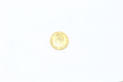 20 lira gold coin - Charles-Albert (1844)....