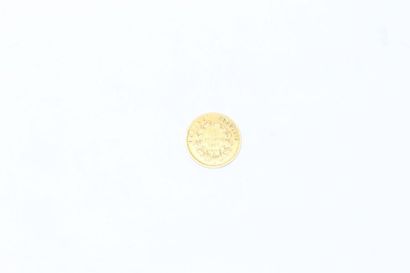 null Pièce en or de 10 francs Napoléon III tête nue (1855 A).

B à TB.

Poids : 3.22...