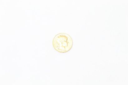 Gold coin of 20 francs Coq Liberté, égalité,...