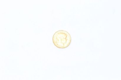 null Gold coin of 20 francs Coq (1909).

APC to SUP.

Weight: 6.45 g.