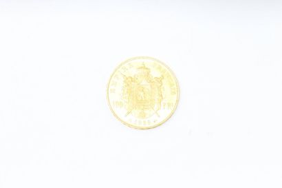 null Gold coin of 100 francs Napoleon III bare head (1858 A).

APC to SUP

Weight:...