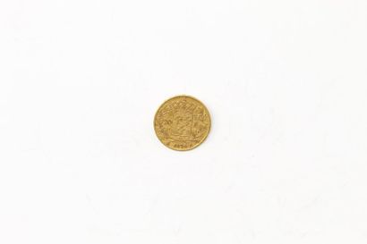 null Gold coin of 20 francs Louis XVIII naked bust (1824 A)

TB.

Weight: 6.45 g....