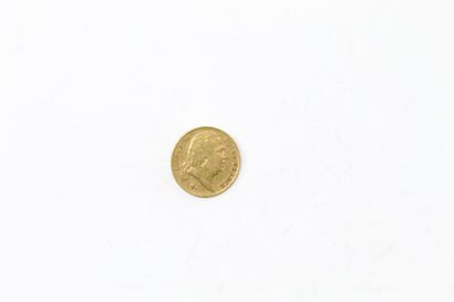 null Pièce en or de 20 francs Louis XVIII buste nu (1824 A)

TB.

Poids : 6.45 g....