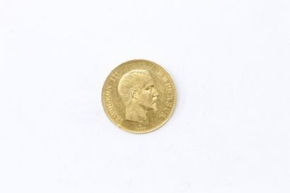 null Pièce en or de 100 francs Napoléon III - tête nue (1855 A). 

TB à TTB. 

Poids...
