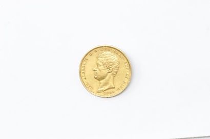 null Pièce en or de 100 lire - Charles-Albert (1834 P aigle)

TB à TTB. 

Poids :...