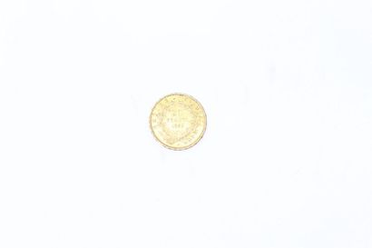 null 20 franc gold coin Napoleon bareheaded (1857 A)

B to TB.

Weight: 6.45 g.