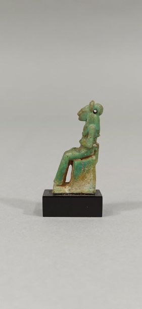 Amulet representing a seated goddess Leonine...