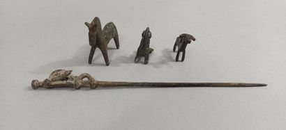 null Set including:

- Pin ending with an Ibex head

- Pendelock in the shape of...