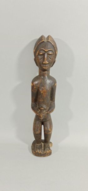 null Statuette Baoulé, Côte d'Ivoire. 
H.: 44,5 cm 
