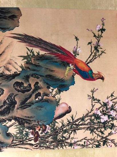 null CHINA - Modern

Ink and colours on silk, pheasants among the rocks under a blossoming...