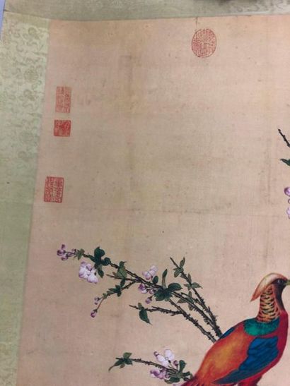 null CHINA - Modern

Ink and colours on silk, pheasants among the rocks under a blossoming...