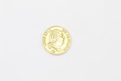 null 40 franc gold coin Louis XVIII (1818 W)

TB to APC. 

Weight: 12.85 g. 
