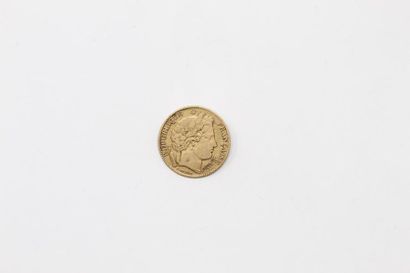 null Pièce en or de 10 francs Cérès II République (1851 A). 

TB à TTB. 

Poids :...