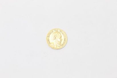 Gold coin of 10 mark Charles I (1878 F)

TB...