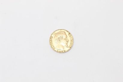 20 franc gold coin Napoleon III - bare head...