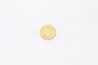 null SWITZERLAND - 20 franc gold coin Vreneli 1905 B

Obverse: Vreneli (female personification...