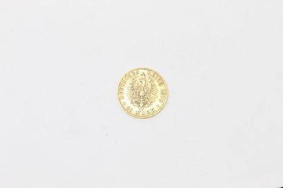 null Gold coin of 10 mark Charles I (1878 F)

TB to APC.

Weight: 3.90 g.