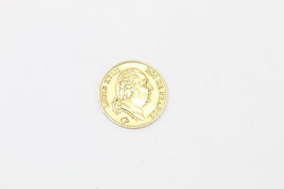 null 40 franc gold coin Louis XVIII (1818 W)

TB to APC. 

Weight: 12.85 g. 