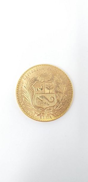 Gold coin of 100 soles (1965), 

Circulation...
