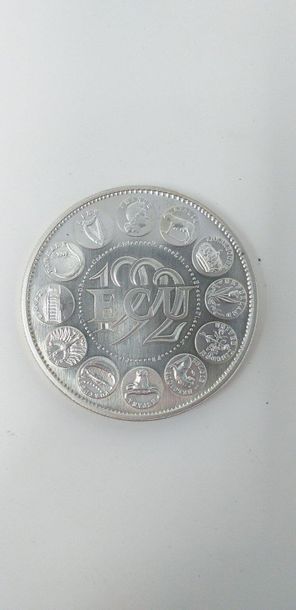 null Token of a Europa ecu in cupronickel Paris coin (1992)