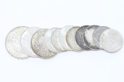 Silver coin set consisting of one 50 franc...