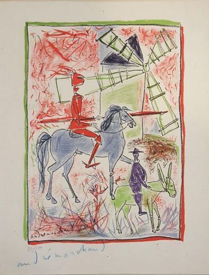 null MARCHAND André (1877-1951)

Don Quichotte

Lithographie, numérotée 77/100 et...