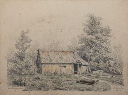 null MAUGENDRE Adolphe, 1809-1895

Cabane en forêt - Allée noire, octobre 1844

deux...