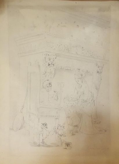 null SAINT-ELME Gauthier 1849-?

Family in front of the fireplace, 

pencil on paper,...