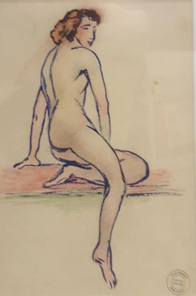 null SORLAIN Jean (1859-1942)

Female nude 

Pencil on paper, stamped lower right...