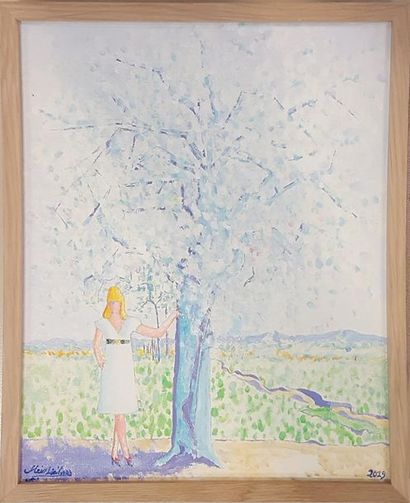 null LIETARD Meix, né en 1944

L'arbre fleur, printemps 2019

Huile sur toile signée...