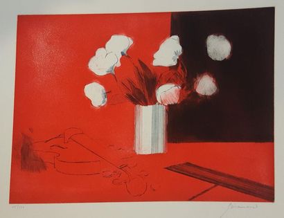 null GUIRAMAND Paul (1926-2007)

Fleurs rouges et violon

Lithographie signée en...
