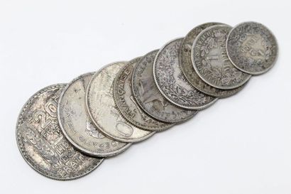 Silver coins, miscellaneous securities :

-...
