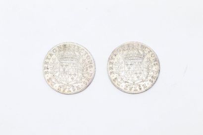 Two silver tokens, with passing ermine, States...