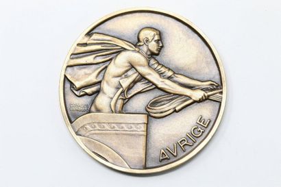 null Georges Guiraud

Médaille uniface en bronze à patine brune représentant un aurige.

Signé....