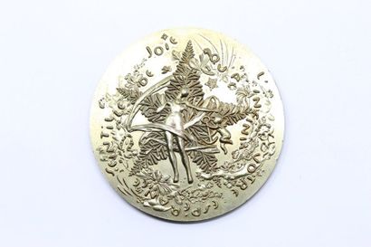 null Médaille en bronze flor 

Avers : "QUE TOUTE VOTRE ANNÉE SE NOURRISSE DE VOTRE...