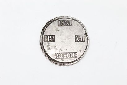 Kingdom of Mallorca silver coin of 30 cents.

Obverse:...