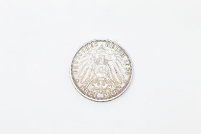 null Silver coin 3 mark Friedrich II

Obverse: Portrait of Frederick II of Baden...