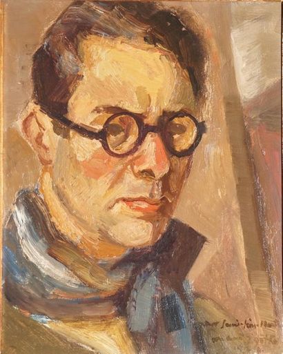 null GOTKO Jacques, 1899-1944,

Autoportrait, 1928,

huile sur toile, signée et datée...