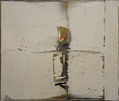 null MEYER Jan, 1927-1995,

Untitled,

painting on canvas (cracks and small lacks),...
