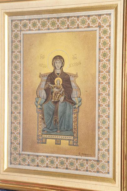 MOYAUX Constant, 1835-1911,

Vierge à l'enfant...