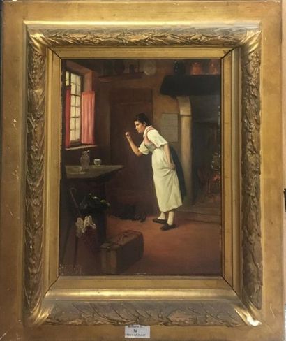 null VAUQUELIN René, born in 1854

The indiscreet

oil on panel (edge wear)

signed...