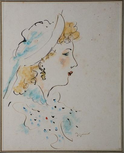 DIGNIMONT André, 1891-1965,

Femme blonde...