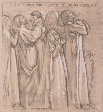 null DENIS Maurice, 18870-1943,
Blessed are the pure of heart, decor for the Beatitudes,...
