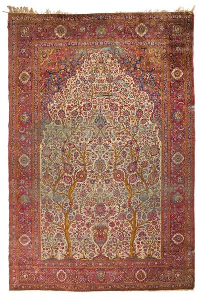 null Silk Kachan (PERSE), late 19th century.

Prayer rug 

Technical characteristics:...
