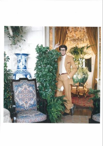 null YVES SAINT LAURENT for VOGUE 

Archive print of a portrait of Yves Saint Laurent...