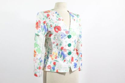 Yves Saint LAURENT YVES SAINT LAURENT Change

Multicoloured floral three-button jacket...