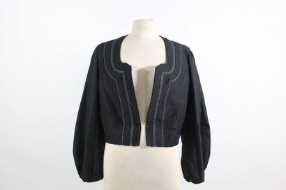 Yves Saint LAURENT YVES SAINT LAURENT

Black jacket in linen and silk with white...