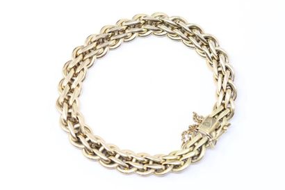 null Bracelet en or jaune 18k (750) à maille corde.

Tour de poignet : env. 18 cm....
